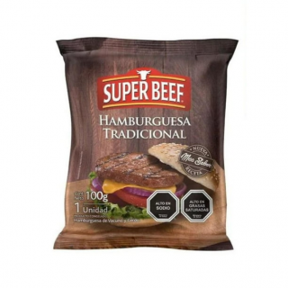 HAMBURGUESA DE VACUNO SUPER BEEF 100g