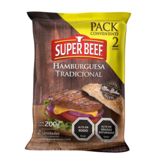 HAMBURGUESA PACK2 SUPER BEEF 200g