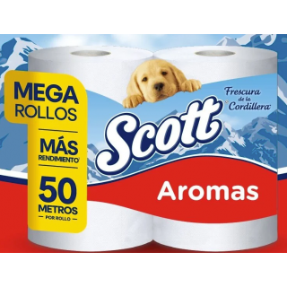 PAPEL HIGENICO SCOTT AROMAS 50 MTS
